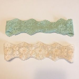 Mint and Cream Headbands